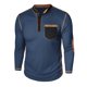thumbnail image 5 of pstuiky camisa de manga larga para hombre, Sudadera informal deportiva de manga larga y cuello redondo para hombre camisetas de hombre m, 5 of 8