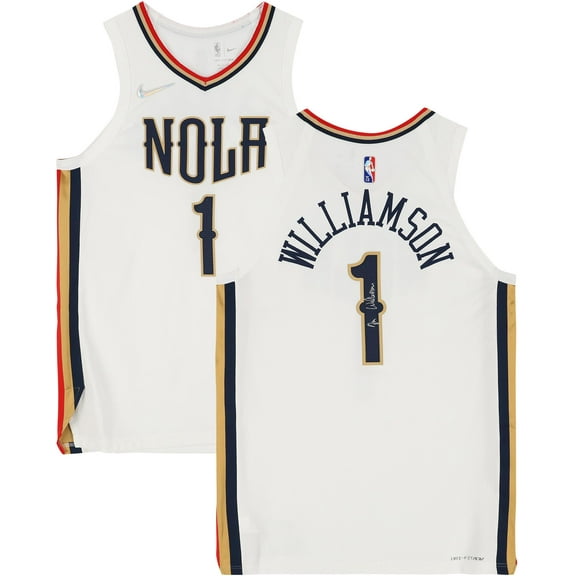 Zion Williamson New Orleans Pelicans Autographed White City Edition Authentic Jersey - Fanatics Authentic Certified