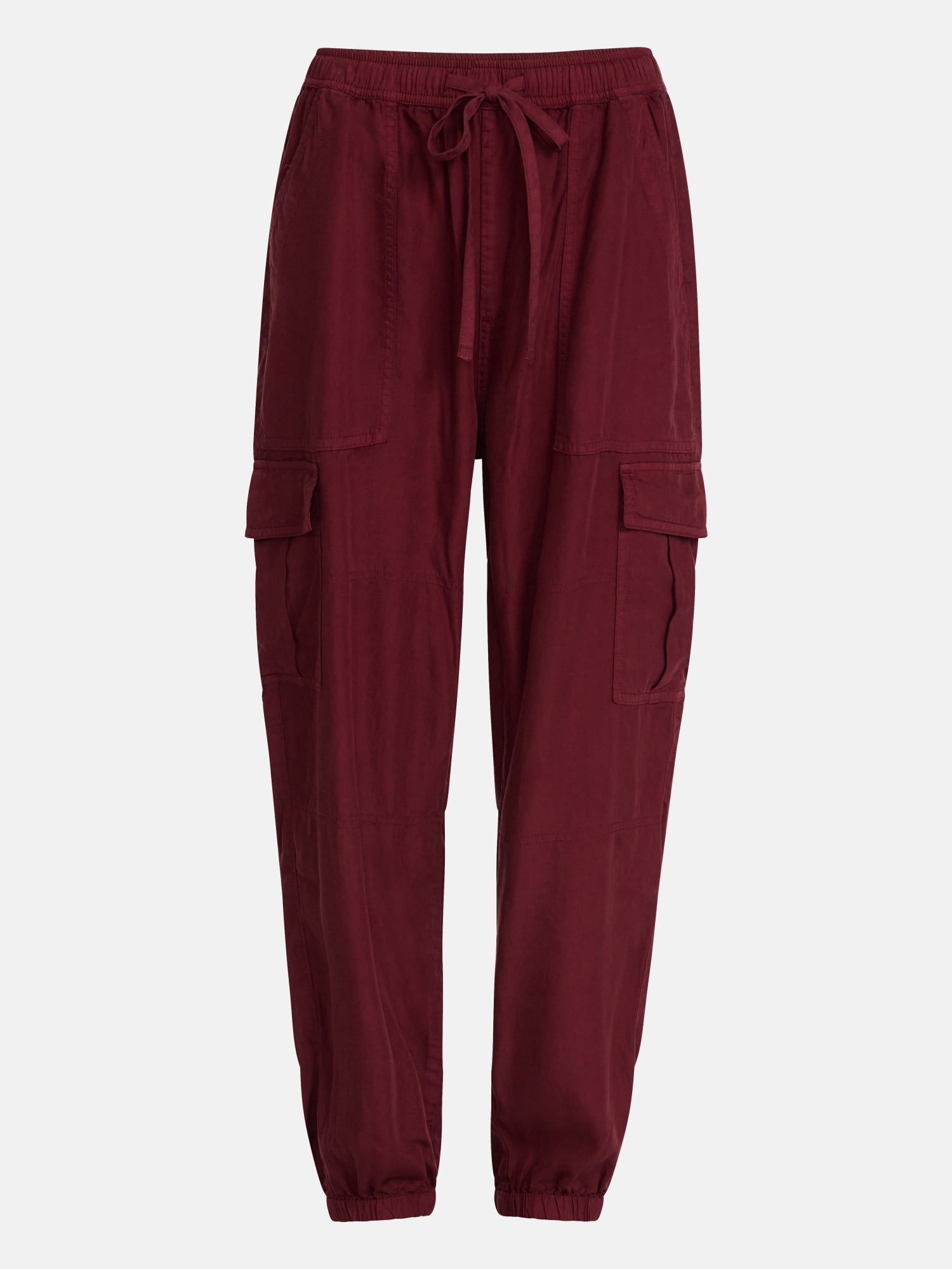 Scenario Women's Soft Fluid Cargo Joggers, 28" Inseam, Sizes XS-XXXL