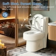 thumbnail image 5 of BCANHOME Compact One Piece Toilet,1.2/1.85GPF High-Efficiency Powerful Dual-Flush,Soft-Close Seat Lid,Modern Elongated Toilet Bidet Seat, Comfort Height,Space-Saveing for Small Bathrooms & Apartments, 5 of 21