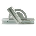 thumbnail image 5 of PZRT Kit de soporte de esquina Placa de junta transversal de 180 grados Placa de conexión de dirección Soporte de esquina con tornillo para extrusión de aluminio 3030, 5 of 5