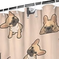 thumbnail image 3 of French Bulldog Dog Shower Curtain 84"x72" ,Bathroom Decorative Shower Curtains Set with 12 Hooks,Modern Waterproof Washable Shower Curtain, 3 of 6