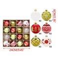 thumbnail image 3 of Axiiglly 16Pcs Christmas Balls Ornaments, 2.36" Shatterproof Christmas Balls Set, Multi-Pattern Painted Xmas Hanging Balls for Christmas Trees Decorations, Home Holiday Party Decor, 3 of 7