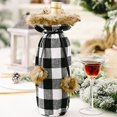 thumbnail image 4 of Christmas Wine Bottle Cover, Wine Bottle Plaid Sweater Design Decorations Compatible With Xm, 4 of 5
