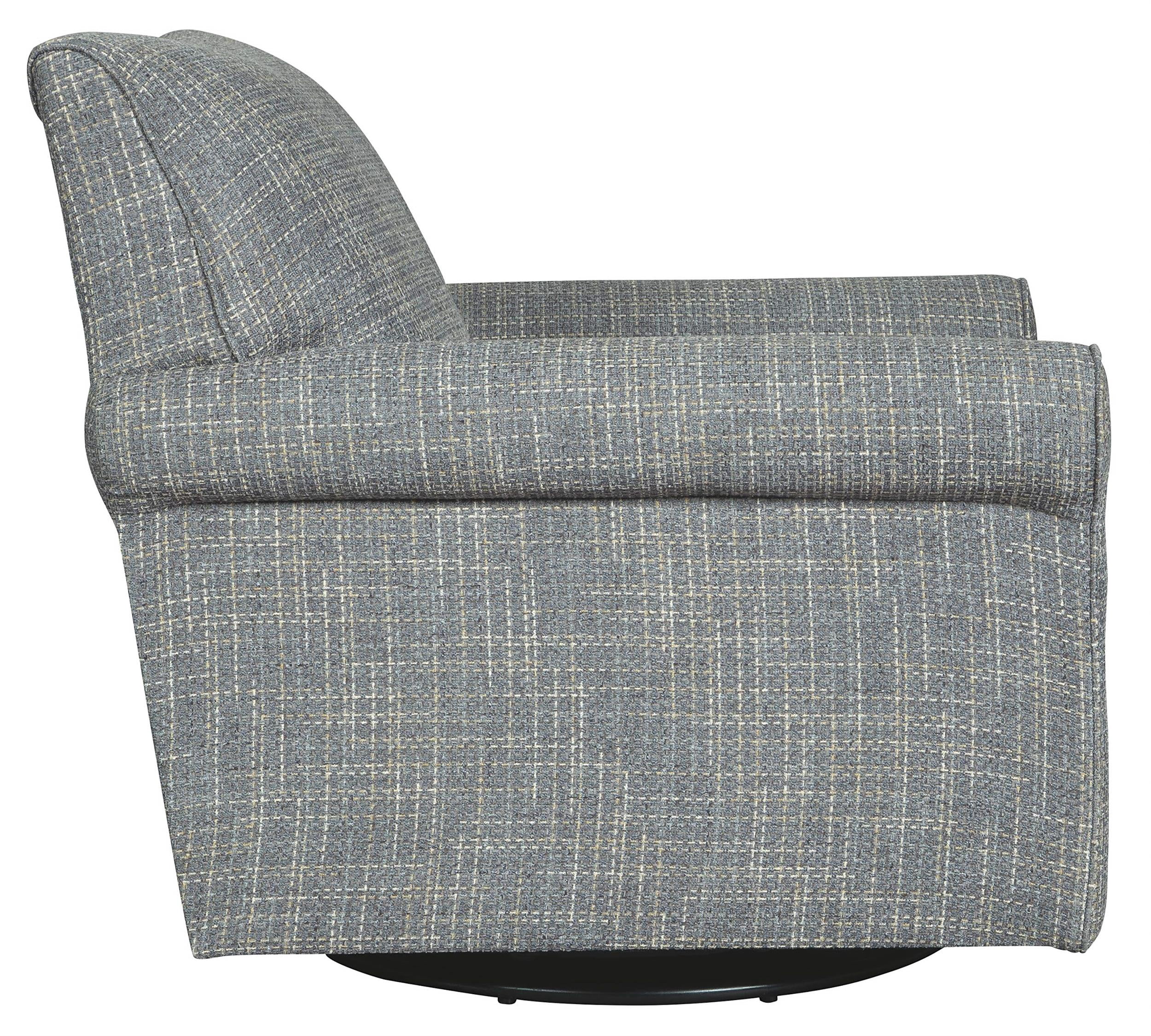 Ashley Furniture Renley Tweed Swivel Glider Rocking Chair, Ash Gray