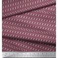 thumbnail image 2 of Soimoi Blue Poly Georgette Fabric Eyes & Artistic Tree Printed Fabric 1 Yard 52 Inch Wide, 2 of 3