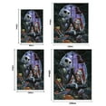 2PCS Halloween Jack Skellington Skeleton & Sally Bean Throw Blanket and