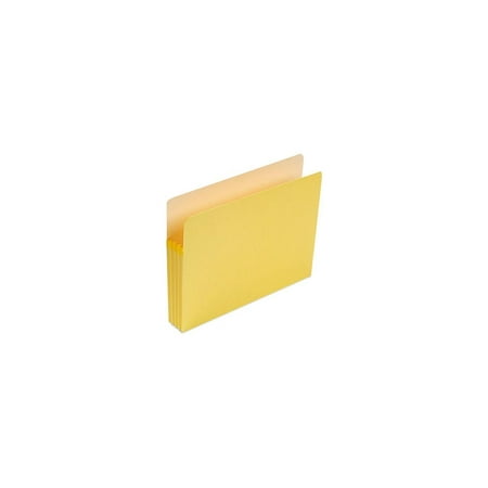 UPC: 0086486732338 | Smead 3 1/2  Expansion Colored File Pocket  Straight Tab  Letter  Yellow