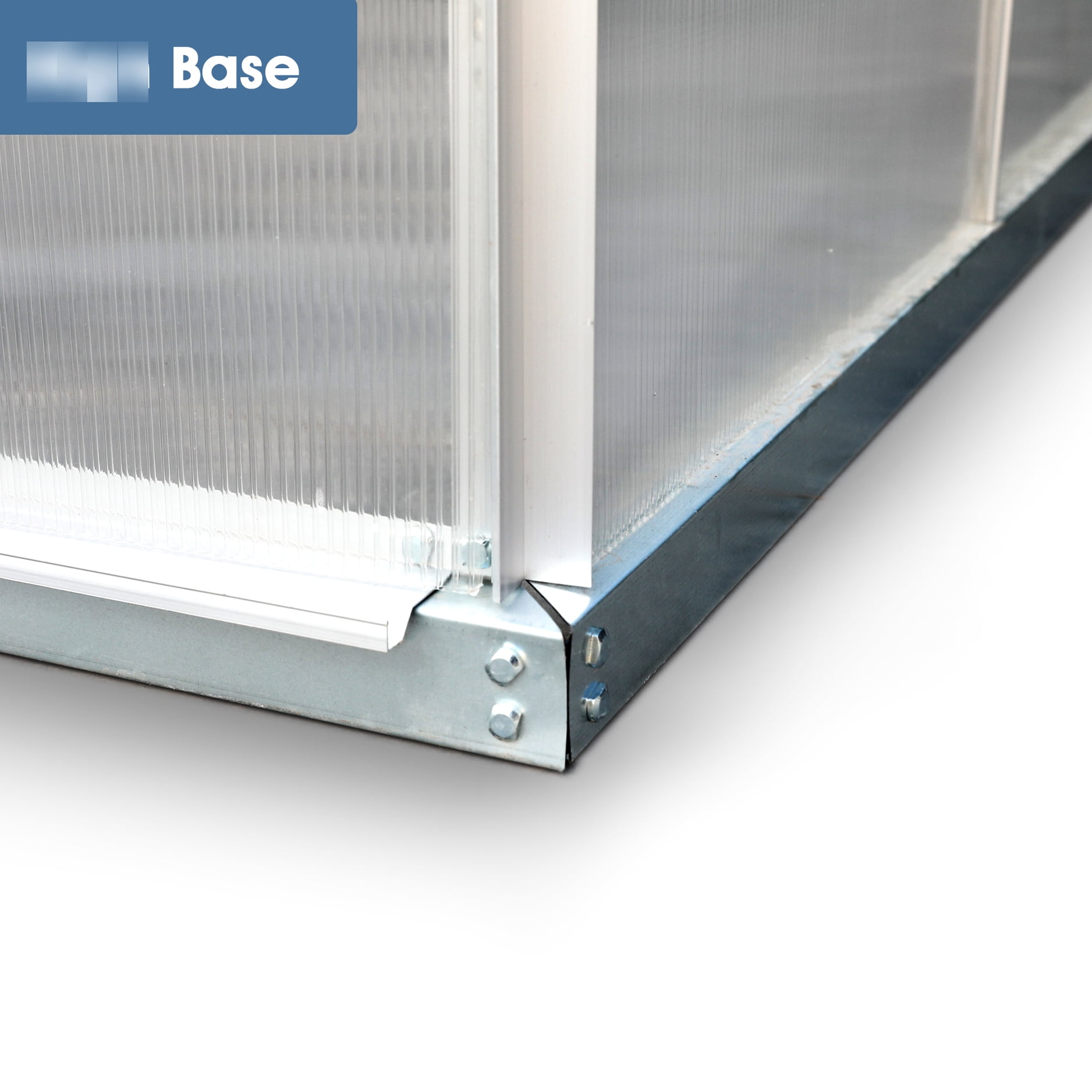 Walk-in Polycarbonate Greenhouse 8'x6', Penetration, With Sliding Doors 8' L X 6' W Panels, Balance For Outdoor Use