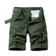 thumbnail image 1 of pstuiky Pantalones cortos para hombre, Pantalones cortos cargo de talla grande para hombre, con múltiples bolsillos, holgados, para playa y verano Pantalones cortos de baloncesto, 1 of 3