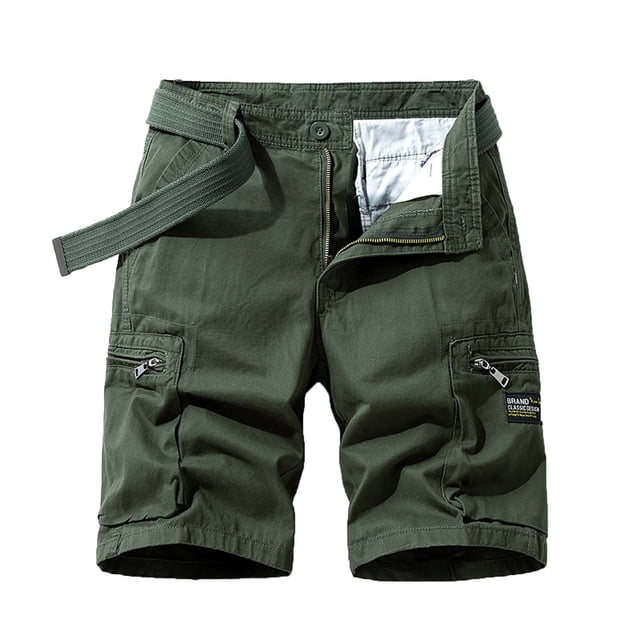 pstuiky Pantalones cortos para hombre, Pantalones cortos cargo de talla grande para hombre, con múltiples bolsillos, holgados, para playa y verano Pantalones cortos de baloncesto