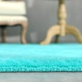thumbnail image 6 of YJ.GWL Soft Fluffy Area Rug Plush Shaggy Rugs Fuzzy  Carpet for Living Room Bedroom Nursery Home Decor, 4'x5.3',Teal Blue, 6 of 7