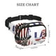 thumbnail image 4 of Balery Patriotic Skull Art Mochila Cinturón para Mujeres y Hombres, Bolsa de Cintura Impermeable de Doble Capa con Correa, 4 of 9