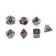thumbnail image 2 of Dados Poliédricos Zulema 7 Piezas Lote de dados poliédricos Color Negro, 2 of 7