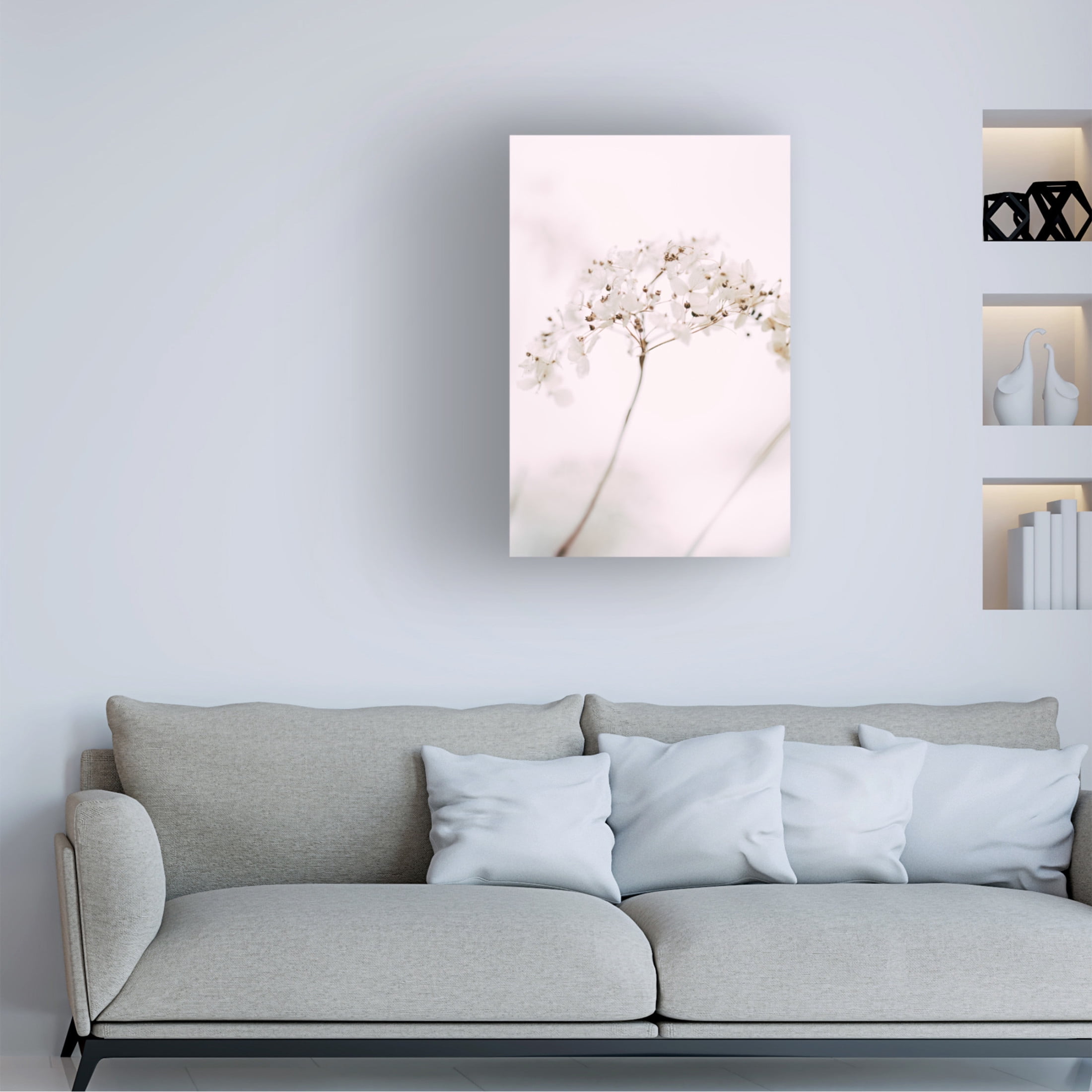 Trademark Fine Art Pictufy Studio Soft Dried Flower Pink Canvas Wall Art