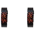 thumbnail image 4 of Reloj LED Inteprter para hombre sin rostro moda digital acero completo Type1 NO1, 4 of 6