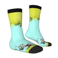 thumbnail image 3 of Calvin And Hobbes Adult Socks Casual Tube Socks Durable Comfort Calf Socks Soft Elastic Crew Socks 2 Black-1, 3 of 9