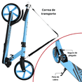 thumbnail image 5 of Scooter Para Niños Joykoo Ajustable Con Ruedas De Goma Freno Trasero 3 Kg Azul Claro, 5 of 5