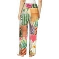 thumbnail image 3 of Bingfone Pajamas For Women,Succulent And Cactus Pajama Pants With Pockets-X-Large, 3 of 9