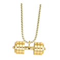 thumbnail image 2 of EHJRE Dumbbell Pendant for Men Decor Sport Creative Necklace for Holiday Party Men Gold, 2 of 9