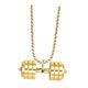 thumbnail image 2 of Colgante Con Mancuernas Para Hombre, Decoración Deportiva, Collar Creativo Para Fiestas Navideñas, Dorado Oro, 2 of 10
