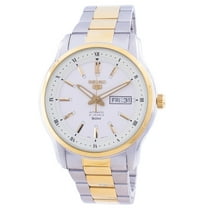 Seiko Series 5 Automatic White Dial Two-tone Men's Watch SNKP14K1S