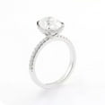 thumbnail image 4 of Cora Jewellery 2.75CT Oval Moissanite Hidden Halo Engagement Ring For Women, 14K Yellow Gold, 4 of 7