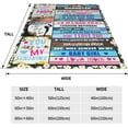 thumbnail image 4 of Daugher Gift from Mom,Birthday Gifts for Daughter, Ultra Soft Warm Flannel Throws Blanket for Daughter from Mom I Love You Blankets for Graduation Wedding Valentine Christmas 60x50in, 4 of 6