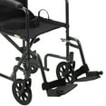 thumbnail image 2 of Drive Medical Transport Wheelchair Steel 17 inch Seat Width x 16"D 250 lbs. Weight Capacity TR37E-SV, 1 Ct, 2 of 2