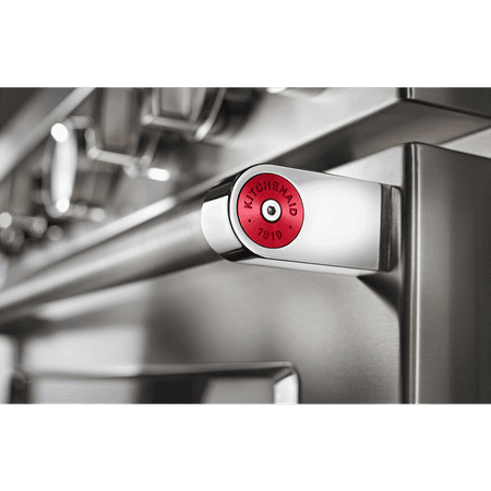 KitchenAid - Commercial-Style 5.1 Cu. Ft. Slide-In Gas True Convection Range with Self-Cleaning - Stainless steel