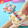 thumbnail image 4 of Zapatillas de lino para mujer para todas las estaciones, zapatillas transpirables de suela gruesa para que la princesa fugitiva las use en casa, silenciosas, antideslizantes, lindas zapatillas de dibu, 4 of 5