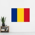 thumbnail image 2 of Romania National Flag Patriotic Vexillology World Flags Country Region Poster Extra Large XL Wall Art Print, 2 of 3