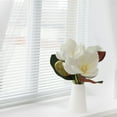 thumbnail image 2 of 3 Stems Real Touch Creamy White Magnolia Flowers,Artificial Realistic Magnolia for Home Decor,Faux Magnolia Flowers,White Silk Artificial Magnolia Flowers Decoration Bouquet for Wedding Home,1PC,9.8", 2 of 4