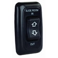 thumbnail image 1 of JR Slide Out Switch 12285 Momentary-On/Off/Momentary-On Switch; 5 Pin Terminal; 1.85 Inch x 1.20 Inch Cutout; 40 Amp/12 Volt; Black; With Bezel, 1 of 2