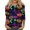 Dark Purple, variant on Vintage Damask & Ghost Print 3/4 Sleeve Crew Neck Top for Women Halloween Casual T-Shirt with Pumpkin & Moon Pattern, Soft Polyester Blouse for Daily Wear & Party Beige M