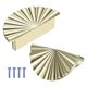thumbnail image 1 of Uxcell 2-Pack Perillas de Gabinete Cepilladas, Manijas de Aleación de Zinc en Forma de Media Luna de 3.5" [Oro Brillante], 1 of 1