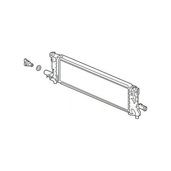 Inverter Cooler/Radiator - Cooling Direct Fit/For 18-22 Honda Accord-Hybrid - Plastic Tank Aluminum Core - 1J0106C2A01
