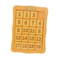 thumbnail image 2 of Yinanstore Number Puzzle Game Logical Game Math Educational Toy Sliding Block Game Wooden Number Slide Puzzle for Gift Exercise Birthday, 2 of 8