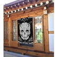 thumbnail image 2 of XMXT Japanese Noren Doorway Room Divider Curtain,Cosmic Skull Design Print Restaurant Closet Door Entrance Kitchen Curtains, 34 x 56 inches, 2 of 7