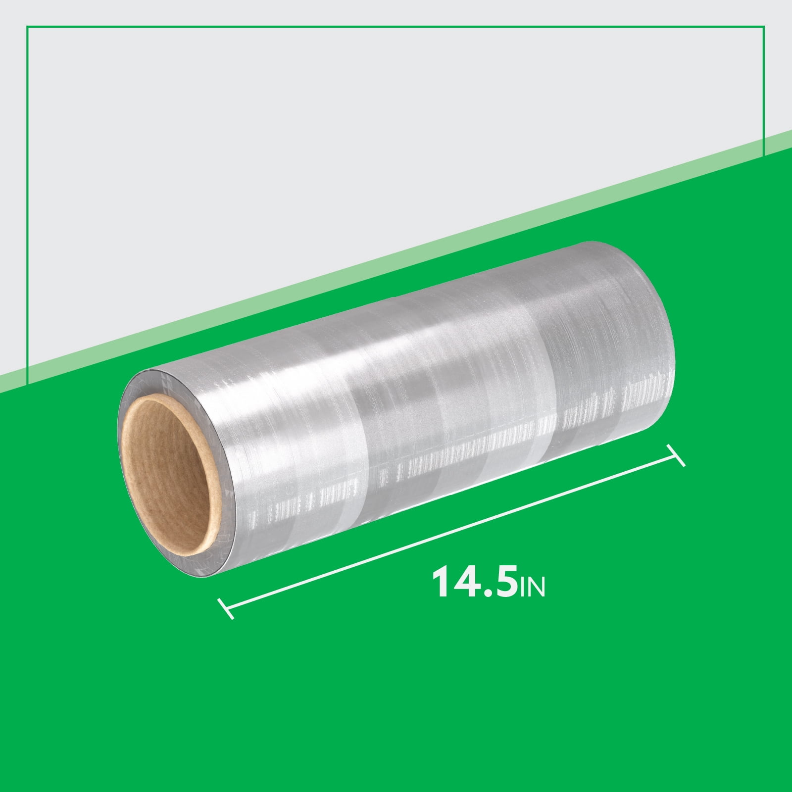 Stretch Film, 14.5" x 1500', 39 Gauge Pre-stretch, Pallet Wrap, No Handle, 4-CT Case