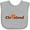 AC-Heather Grey, variant on Inktastic Cleveland Heart Solid Orange Boys or Girls Baby Bib