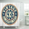 thumbnail image 1 of ABPHQTO Made Vintage 1936 All Original Parts Established Born 80Th Cortina de ducha 160x180 cm, 1 of 1