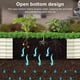 thumbnail image 3 of Cama de Cama de Jardín Elevado de Metal Cama de Jardín Elevada Con Fondo Abierto, Alcalde Espesor, Esquinas Redonteadas, Bordes Seguros, Instalacia Fácil, Flores Para Plantar Y, 3 of 7
