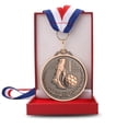 thumbnail image 3 of Medallas La Competencia Deportiva Colección Fútbol Al Desgaste Suministros Escolares Bronce Plata Oro, 3 of 9