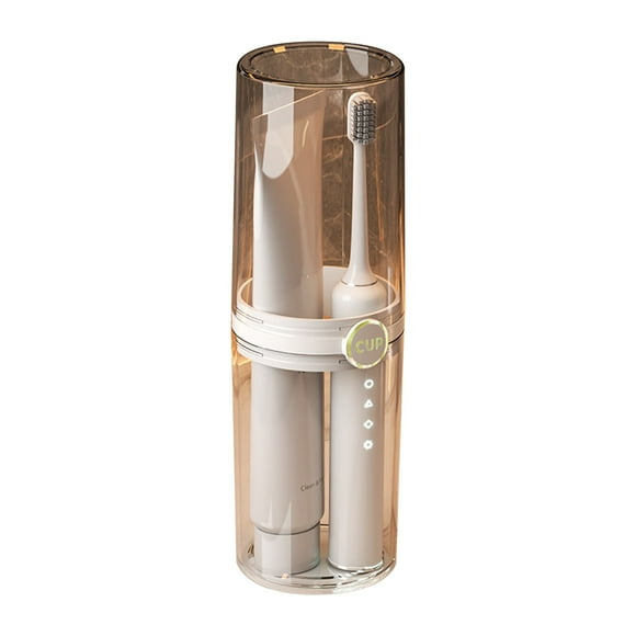 Vaso de Viaje para Cepillo de Dientes y Enjuague Bucal Pjl240406002 | Recipiente Dental Portátil | Material Grueso y Duradero | Sin Olor y Resistente Al Calor | Práctico para Usar En Casa y de Viaje