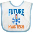 thumbnail image 3 of Inktastic Future Hvac Tech in Training Boys Baby Bib, 3 of 4
