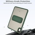 thumbnail image 2 of Case for iPad Air 13" 2024/2025, with Built-in Kickstand Shockproof Rugged Skin-Feel Cover Slim Lightweight Military Grade Drop Protection Cover for iPad Air 13" 2024/2025, Green, 2 of 7