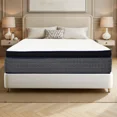 thumbnail image 2 of 14 Inch King Size Hybrid Mattress Euro Top Gel Memory Foam Mattress with Pocket Coils, Edge Support & Cooling Technology, 2 of 5
