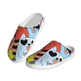 thumbnail image 2 of Zufioo Funny Cats Print Adult TPR Cotton Slippers,Winter Home Cotton Slippers Suitable for Adults, Men and Women, Indoor and Outdoor-35/36, 2 of 7