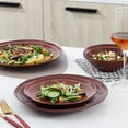 thumbnail image 3 of Stone + Lain Clara Porcelain Collection Dinnerware Set, 32-Piece Service for 8, Burgundy, 3 of 6